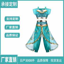 茉莉经典款泡泡袖公主cosplay服装圣诞节cos阿拉丁神灯连衣裙