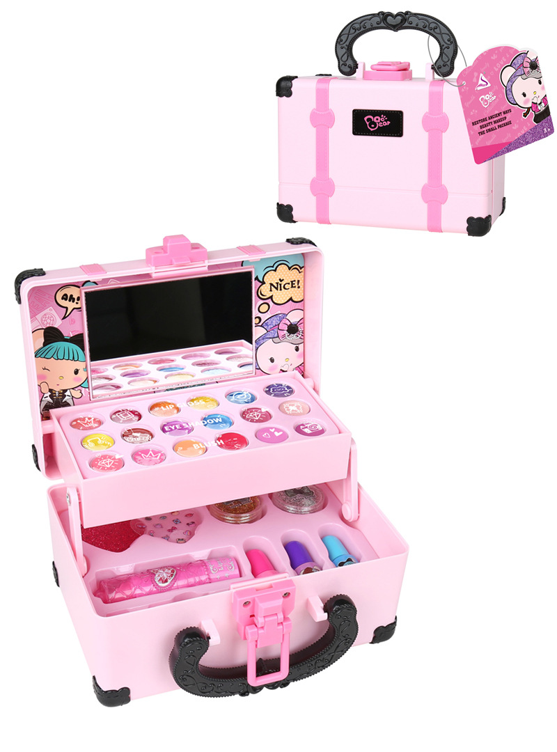 Juego de Maquillaje Infantil para Niñas de Plástico con Bolso de Princesa