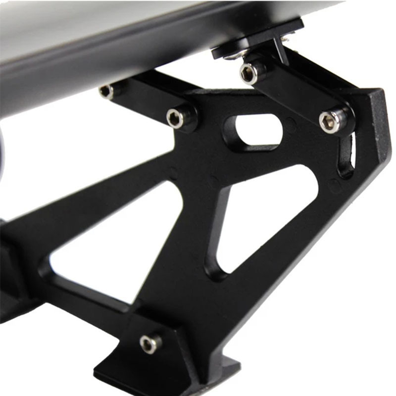 Cross-Border Car Modification Aluminum Alloy Perforated Rear Wing Universal for Sedan Gt Spoiler Tuning