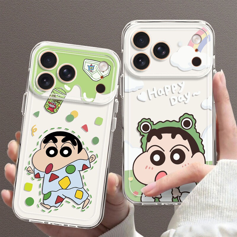 Suitable for Apple 17Promax Mobile Phone Case Iphone16 Transparent 15Pro Cartoon 14 Soft Shell 13Mini/Xr12