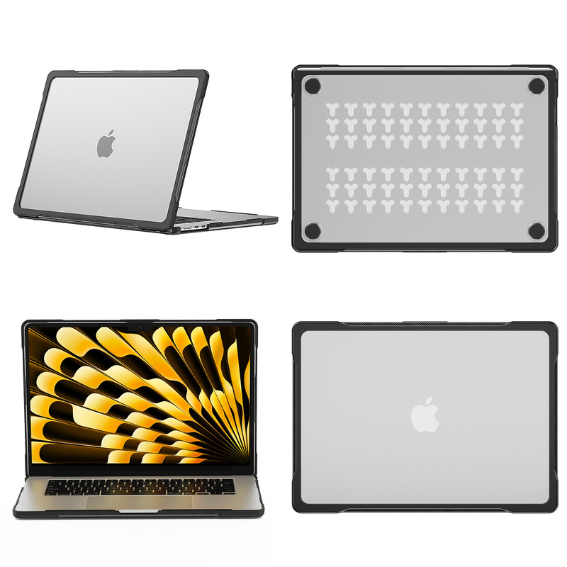 New applicable MacBookAir15 computer case 2023 all-inclusive drop-resistant A2681 heat dissipation TPU transparent protective case