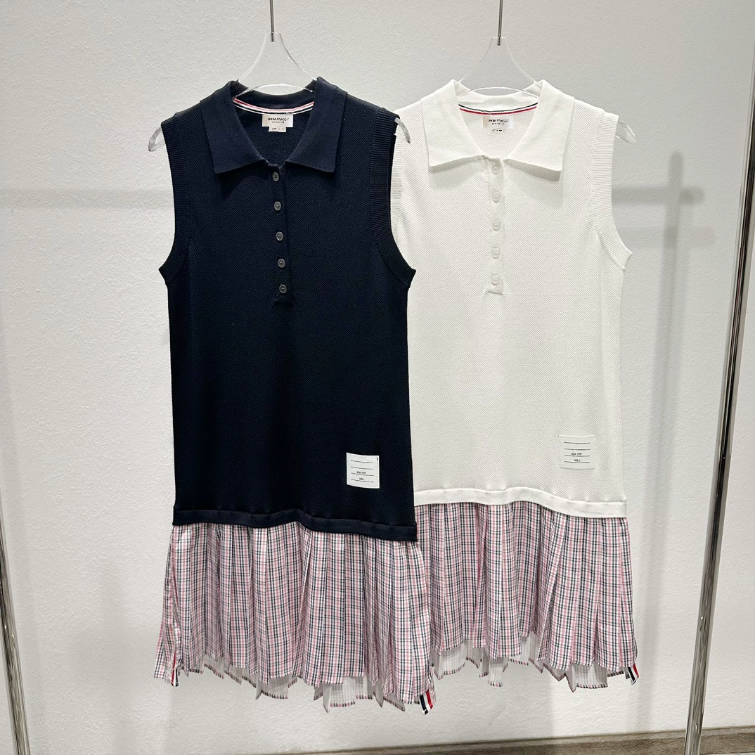 Короткая юбка без рукавов THOM BRASSY 1835 в стиле пэчворк с эффектом стройности и ретро-дизайном