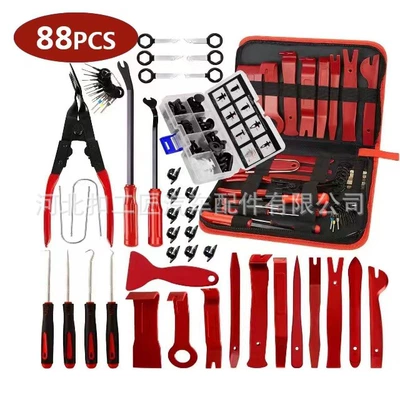 set car door interior, Digər kuzov və aksesuarlar - 88-piece-canvas-bag-set-red-nylon