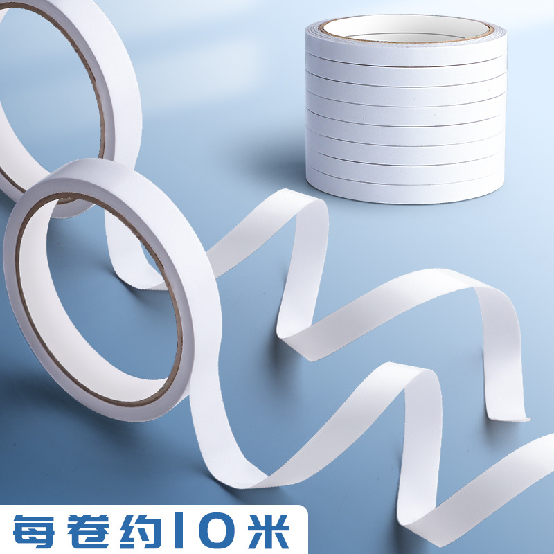 Cinta de doble cara de color verdadero tela de pared de vidrio transparente fina de fijación fuerte esponja hecha a mano de alta viscosidad al por mayor sin dejar marcas