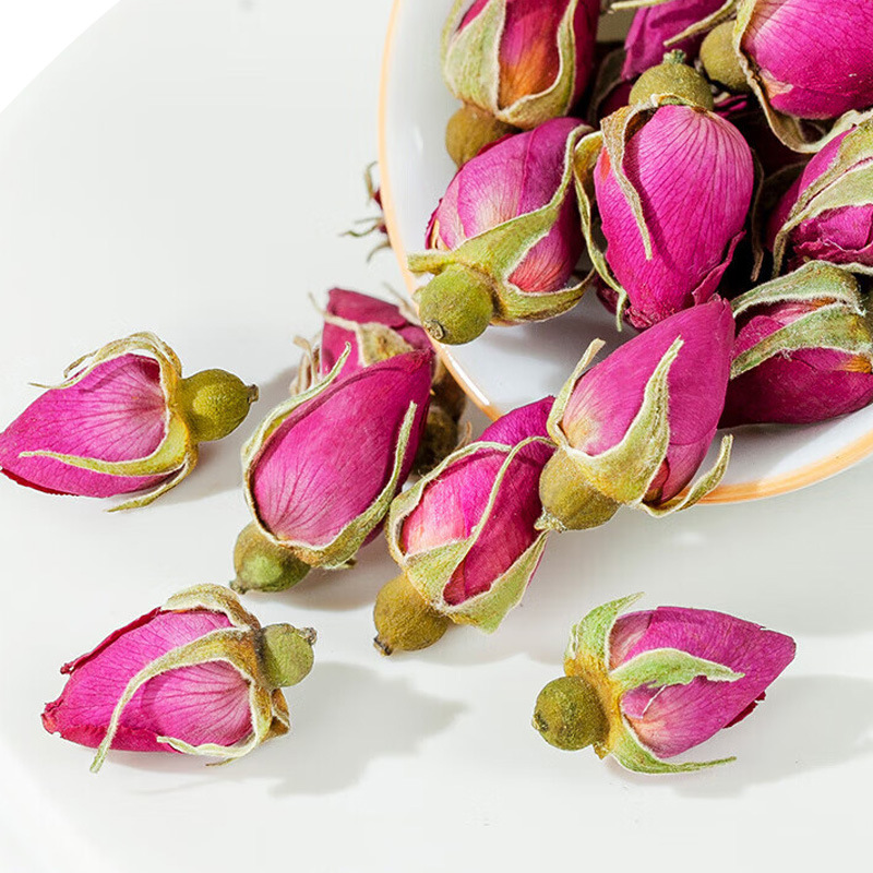 卸売缶詰バラの花の発送本物の Pingyin バラ工場直販 50 グラムボトル入り八重バラハーブティー