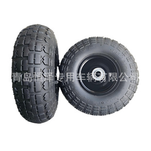4.10/3.50-4 Rubber Inflatable Wheel Inner and Outer Tire Garden Tool Cart Tire