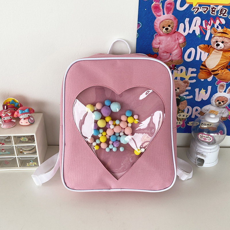 Waterproof 17 Inch Heart Shape School School Backpack display picture 31