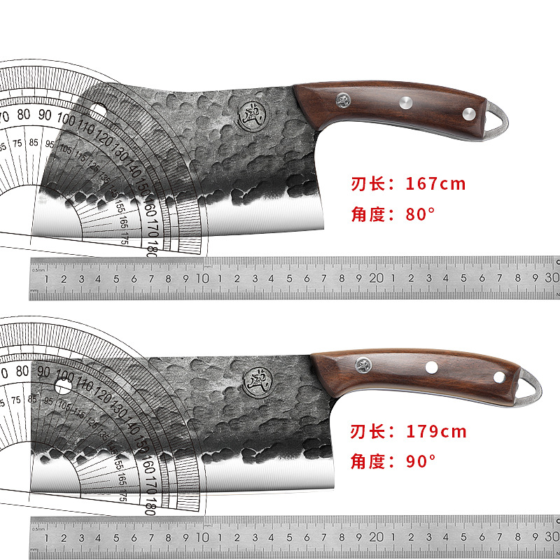 Nuevo cuchillo de cocina de ahorro de mano de obra, cuchillo de cocina de corte de verduras, cuchillo de cocina de corte de huesos, cuchillo de cocina de martillo forjado