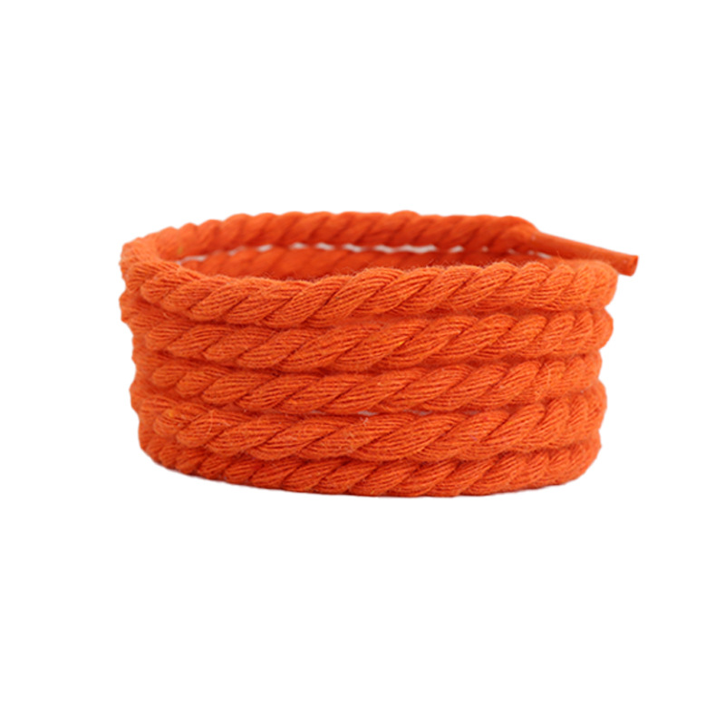 Cordón de lino de seda de seda de seda de seda para la Fuerza Aérea AF1 algodón de poliéster fino 0.5cm lindo cordón redondo de color sólido accesorios de cordón