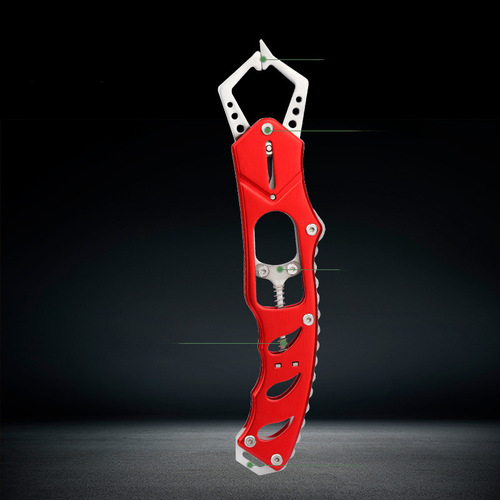 Fish Gripper Stainless Steel Lure Fishing Clip Portable Fish Grip with Safety Rope and Locking Buckle for Live Fish – Fishing Tool