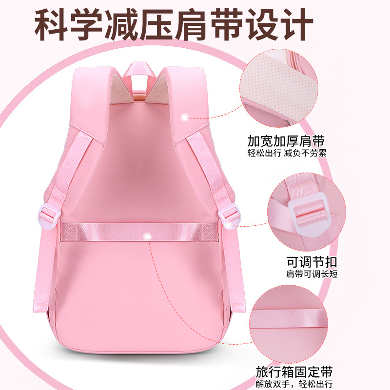 2025 nueva mochila impermeable para niños de grado 1 - 3 - 6 mochila para niñas de primaria de gran capacidad