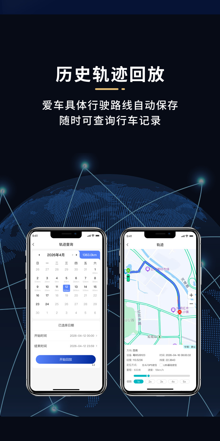 Cross-border version of mobile phone remote control smart digital car key with GPS positioning, suitable for ride-sharing and rental car modification