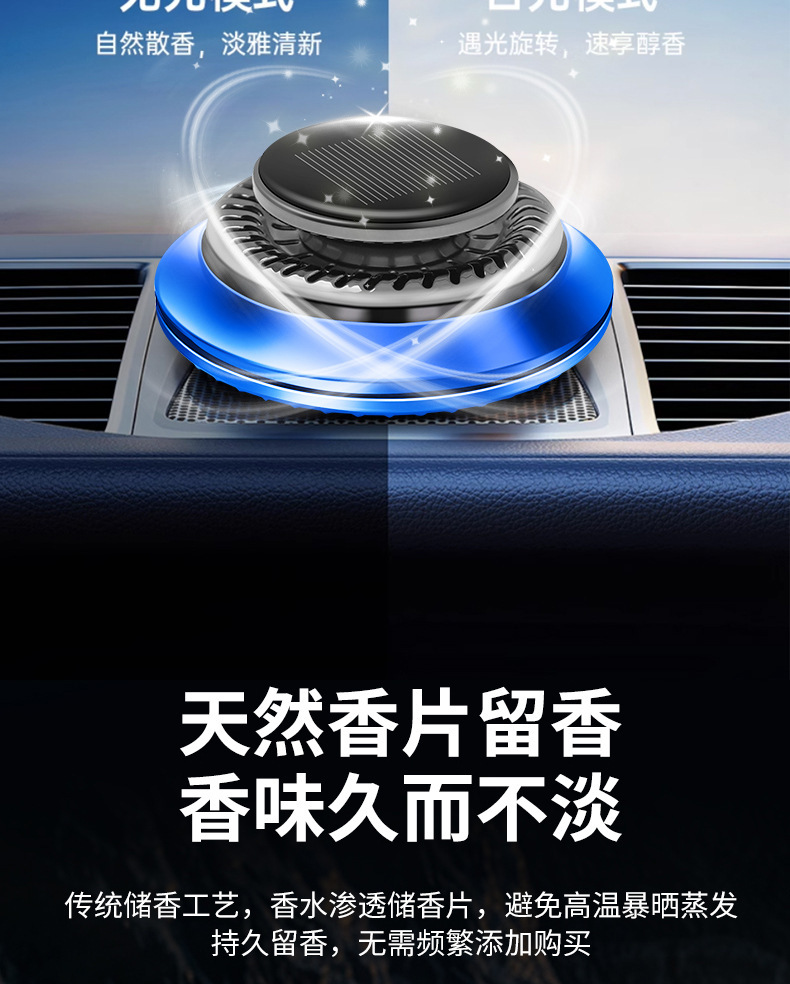 Cross-Border Ufo-Shaped Car Gift Rotating Aromatherapy Car Decoration Perfume High-End Elegant Long-Lasting Fragrance