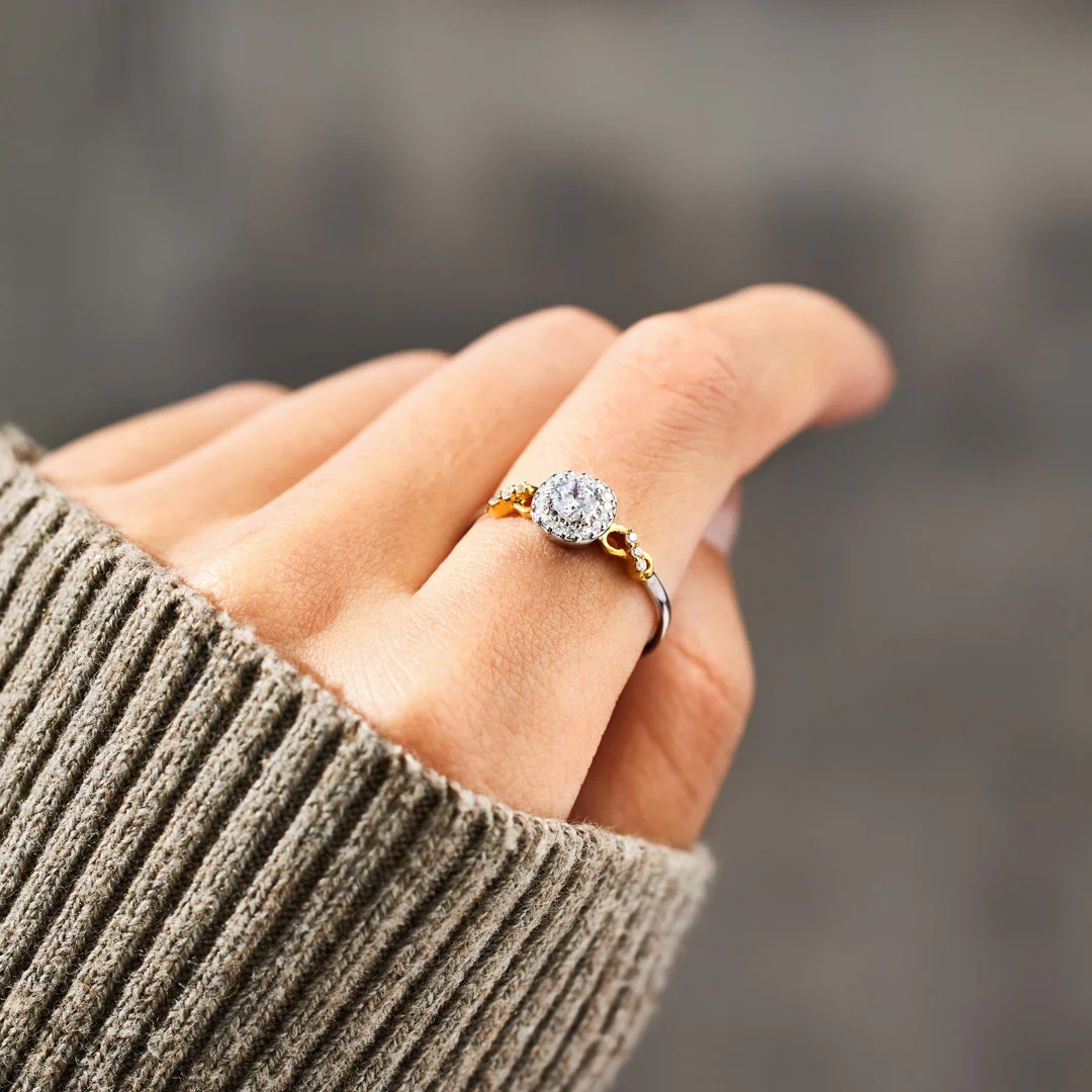 Geometric Pattern 925 Sterling Silver Zircon Geometric Rings 925 Sterling Silver Rings