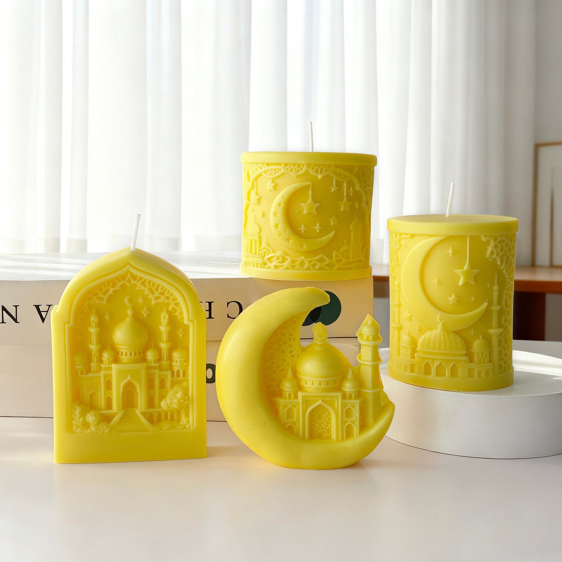 Mond Und Stern Duftkerze Im Orientalischen Architekturstil_voghion.com