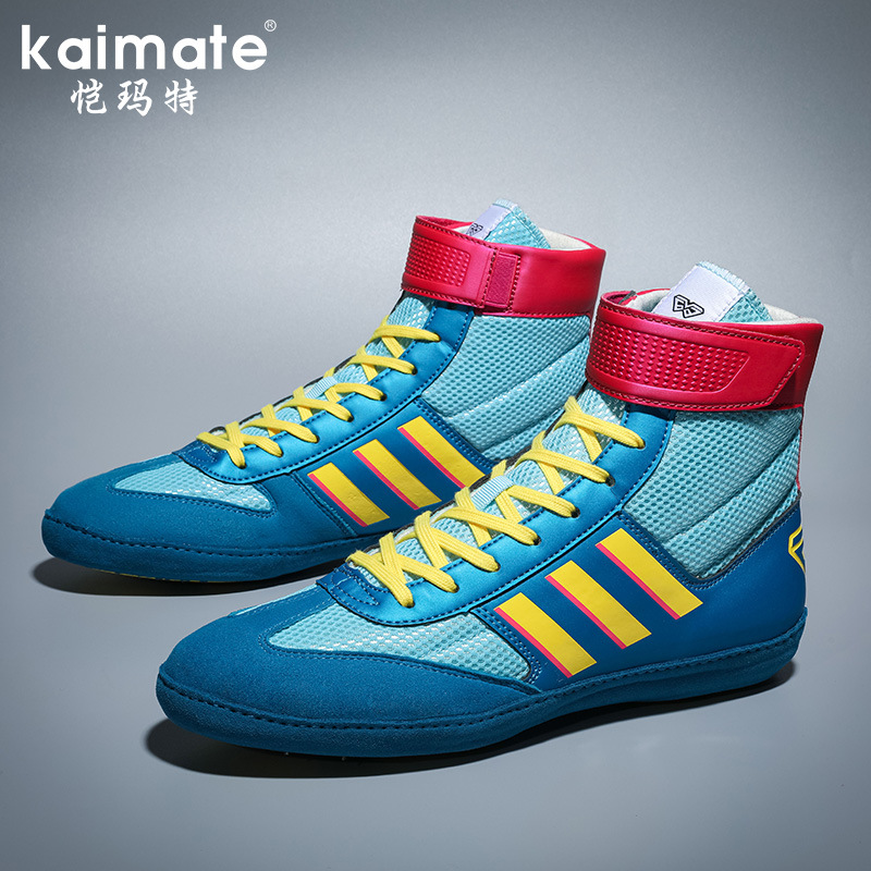 Professional Wrestling Shoes, Sanda Fighting Shoes, Non-Slip and Wear-Resistant Martial Arts Training Boxing Shoes, Taekwondo Muay Thai Men's Fighting Shoes