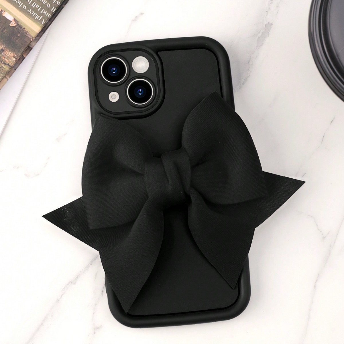 Large Bow Suitable for Apple 17Pro Ladder Mobile Phone Case Iphone16/15/14 Cross-Border 13Pro Popular in Europe and America