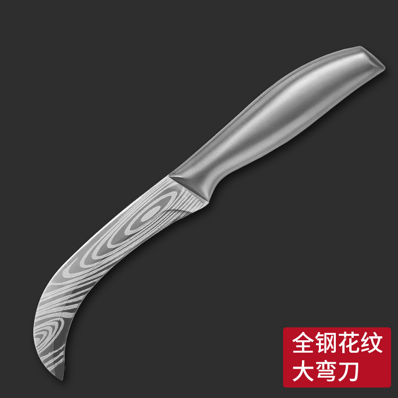 Cuchillo de cortar jaca cuchillo de forja cuchillo afilado banana fruta tienda cuchillo de fruta doméstico comercial acero inoxidable
