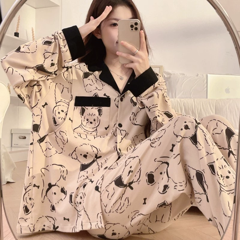 Осадка на лето тонкий послеродовой период Весна и осень для беременных пижамы 7 месяцев 8 кормящих материнства кардиган набор