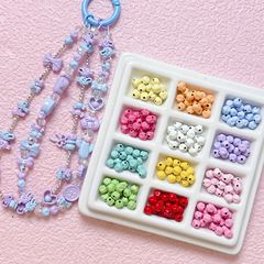カラーペイント合金イチジク直孔散珠ビーズdiy携帯チェーンブレスレットネックレス材料アクセサリー部品