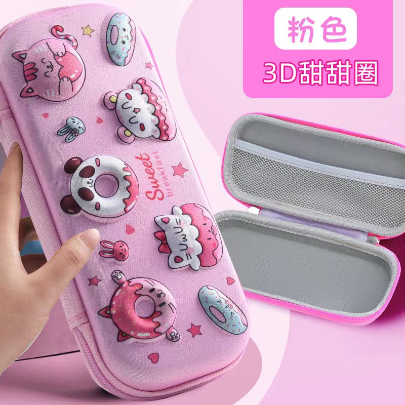 Caja de lápices niños 3d caja de papelería tridimensional niños papelería caja de lápices de gran capacidad estudiante de escuela primaria astronauta caja de lápices