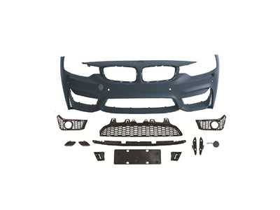 Suitable for BMW 4 Series F32/33/36/M4 front and rear surround GT cover leaf plate tail throat tail lip (Big Surrounded) - f323336-m4-front-surround-fog-light-model