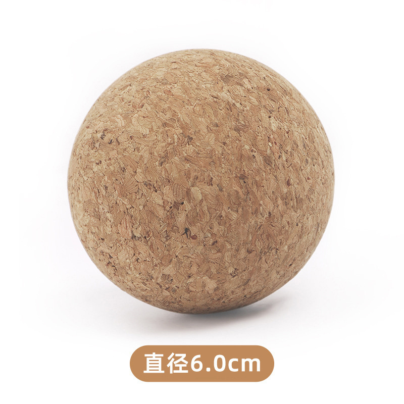 コルクヨガボール 筋膜リリースボール 足裏マッサージボール 6-6.5-8-10cm リラックス筋膜ボール|undefined