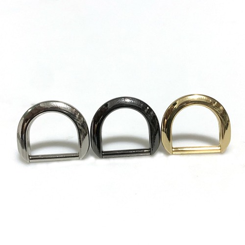Handbag and Bag Hardware from Guangzhou: 5-Point Die Casting D-Ring Flat D-Clip, Inner Diameter 1.6 cm