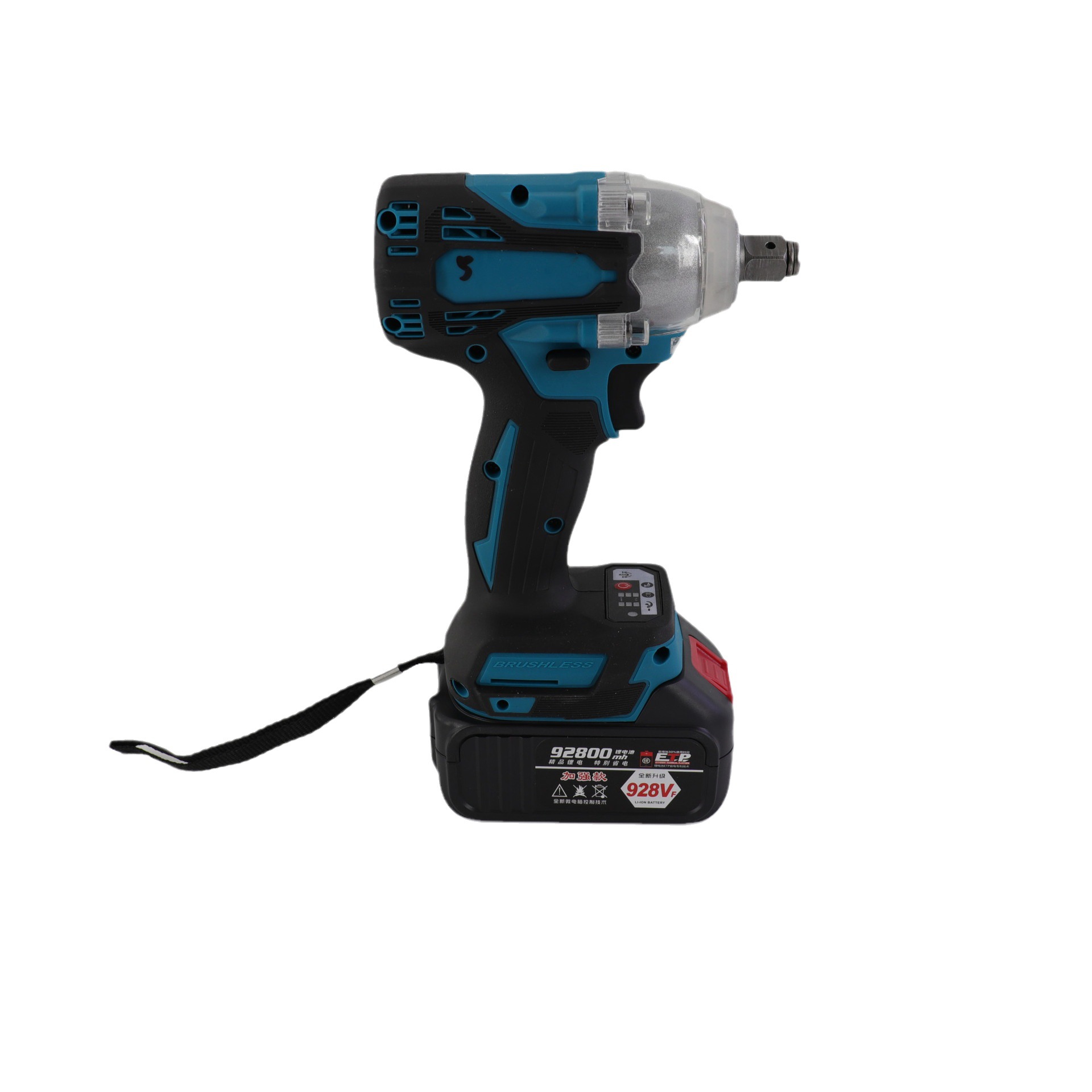 Transfronterizo de gran par llave eléctrica rack neumático auto reparación recargable impacto pistola de aire de litio llave eléctrica