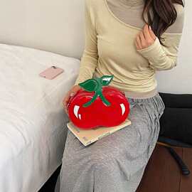 包包新款创意樱桃造型包单肩斜挎包女可爱个性小号链条手提包跨境