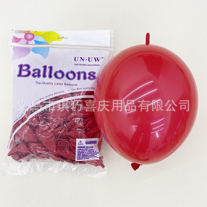 Globos con Cola de 10 Pulgadas para Fiestas, Color Sólido