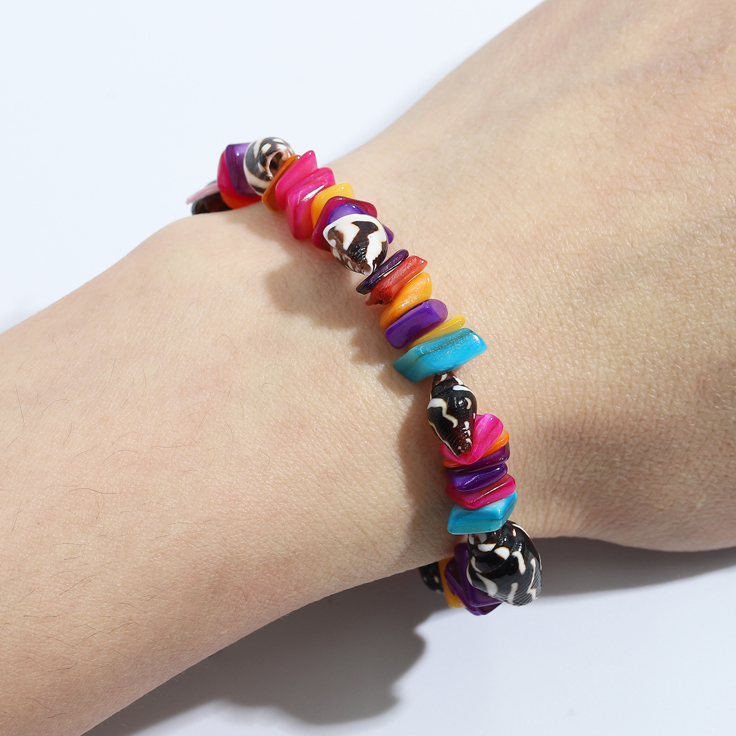 Bracelet De Couleur De Coquille De Pierre Concassée À La Mode display picture 26