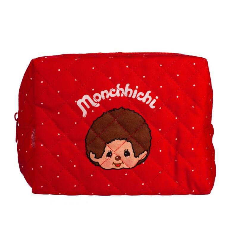 In-Stock Cartoon Cute Monchhichi Quilted Red Polka Dot Small Bag Coin Purse Earphone Storage Bag Makeup Bag for Women In-Stock Cartoon Cute Monchhichi Quilted Red Polka Dot Small Bag Coin Purse Earphone Storage Bag Makeup Bag for Women