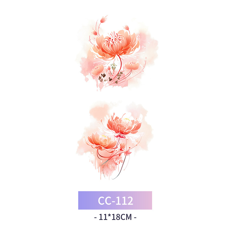 Transfronterizo en stock al por mayor de halloween colorido mariposa tatuaje pegatinas simulación sangrienta cicatriz pegatinas divertidas pegatinas impermeables