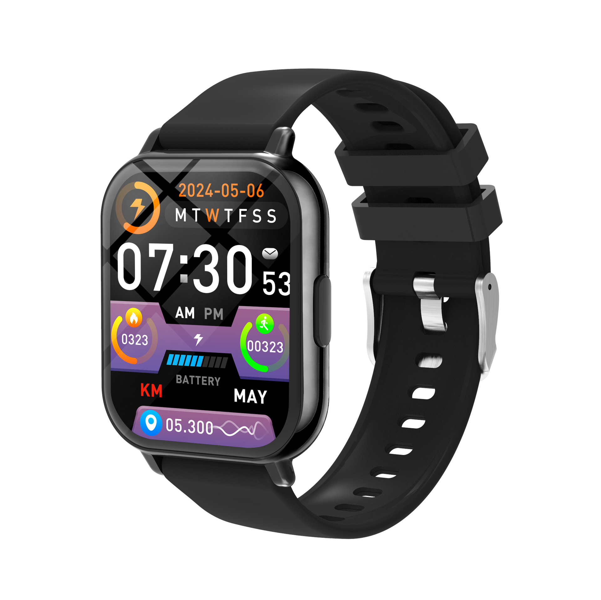 P6 Cross-Border New Smart Watch with Camera, Music Control, Bluetooth Calling, Heart Rate, Blood Pressure, Sleep Monitoring, and Ios Compatibility