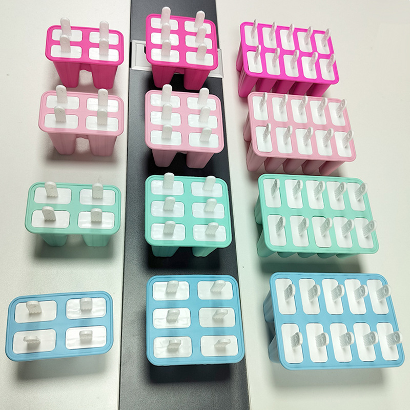 Molde de helado para el hogar Paletas de helado caseras Paletas de helado helado cubitos de hielo para niños Molde de helado de silicona de grado alimenticio