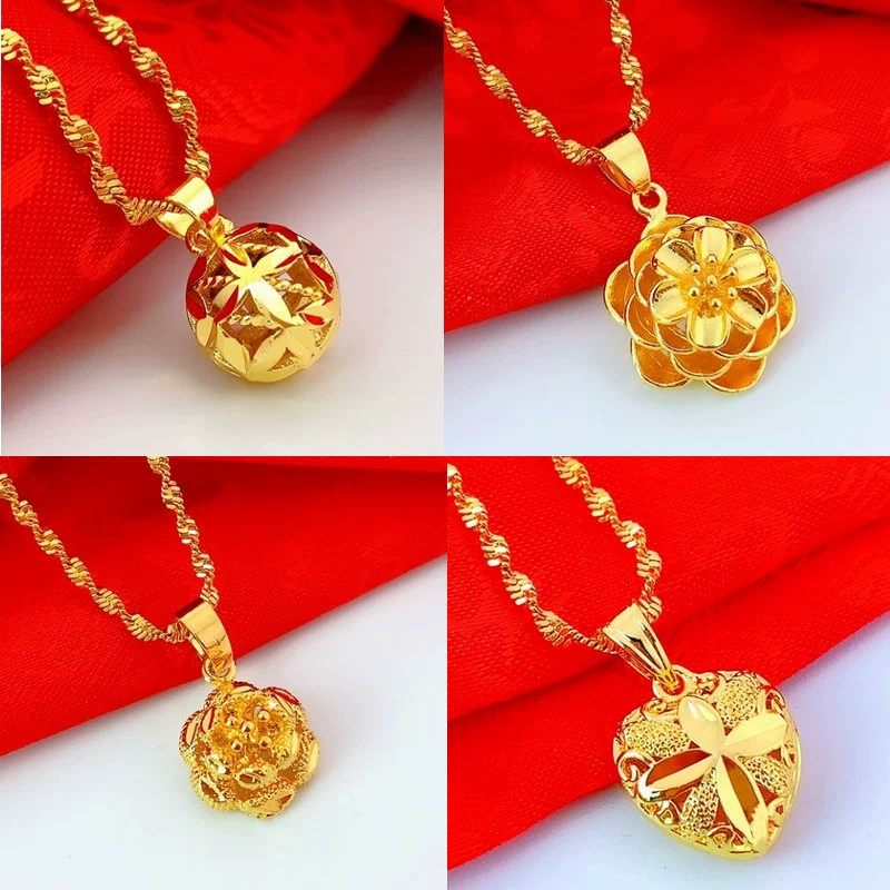 Вьетнамская подвеска с покрытием ключицы из золота