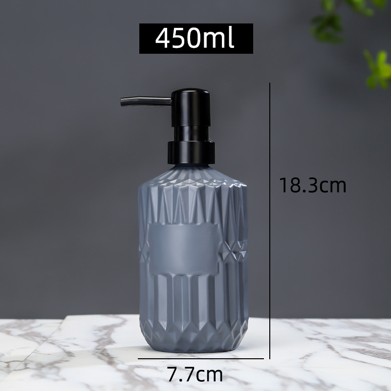 Nordic ins Hotel baño ducha gel sub-botella loción botella de prensa baño desinfectante de manos botella de vidrio al por mayor
