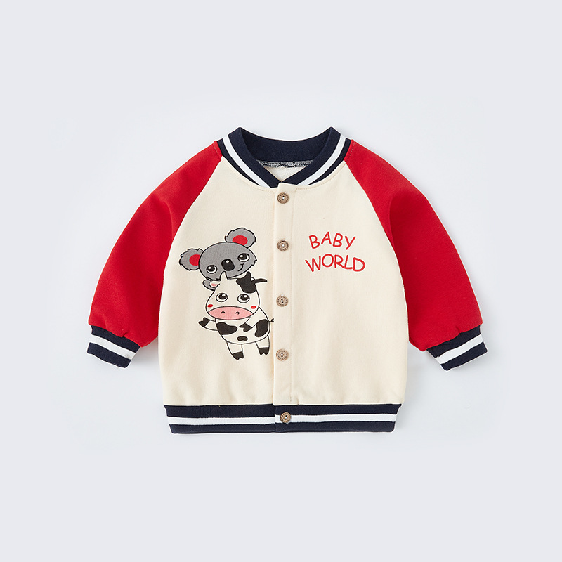Baby coats, spring and autumn baby clothes, toddler autumn children's clothing, girls' tops, boys' autumn clothes, children's baseball uniforms