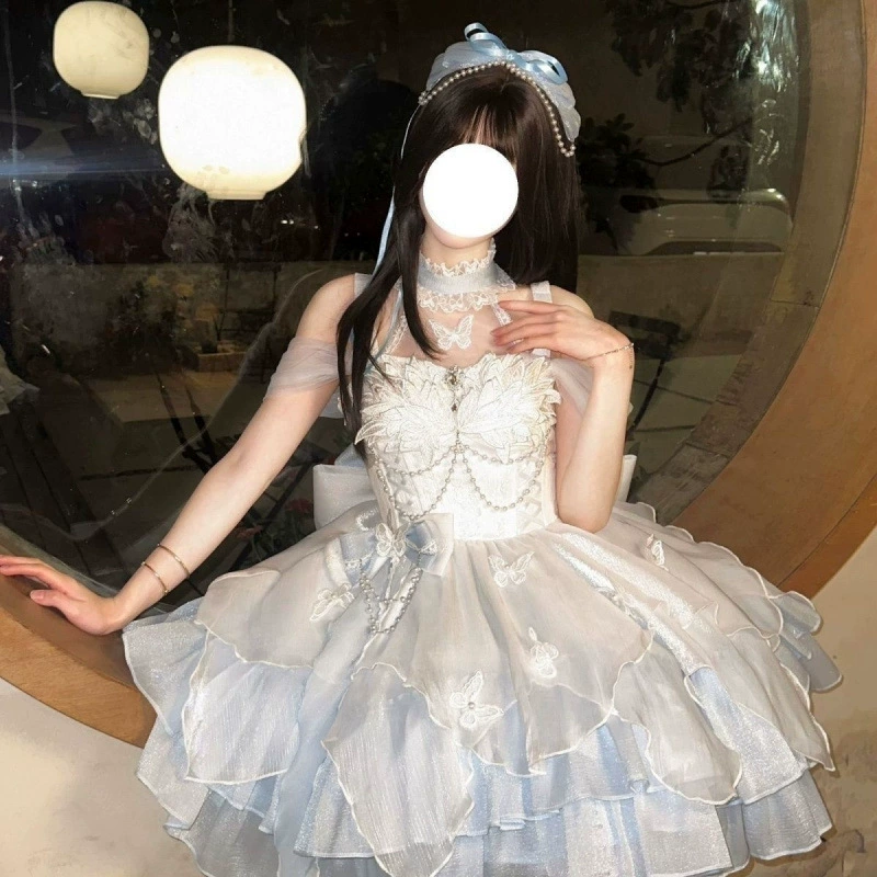 Лебедь, платье для принцессы, юбка-пачка, стиль Лолита