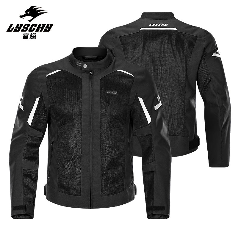 LYSCHY Thunder wing motorcycle cycling clothing summer mesh men's and women's drop-resistant breathable motorcycle racing jacket reflective clothing LYSCHY Thunder wing motorcycle cycling clothing summer mesh men's and women's drop-resistant breathable motorcycle racing jacket reflective clothing