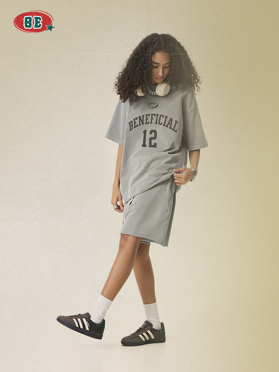 Be mujer ropa| 2025 verano cartas de marca de tendencia europeas de manga corta camiseta suelta de hombre de alta calidad image 6