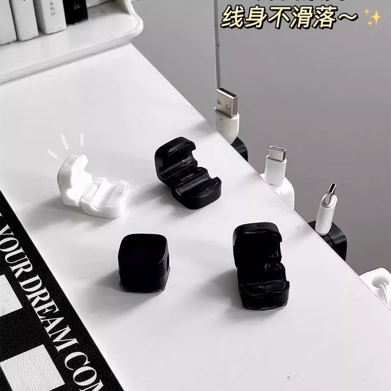 磁気ケーブルオーガナイザーデスクトップ磁気携帯電話データケーブルストレージホルダーミニケーブルバックルプラグ家庭用|undefined