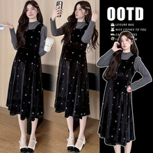 实拍 现货春秋款孕妇装刺绣工艺绣花宽松孕妇卫衣宽松孕妇连衣裙