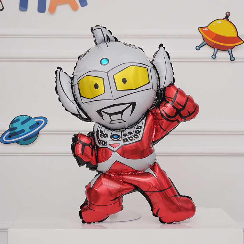 Balón de cumpleaños boxeo superman tairo película de aluminio de dibujos animados para niños decoración de fiesta genuina image 9