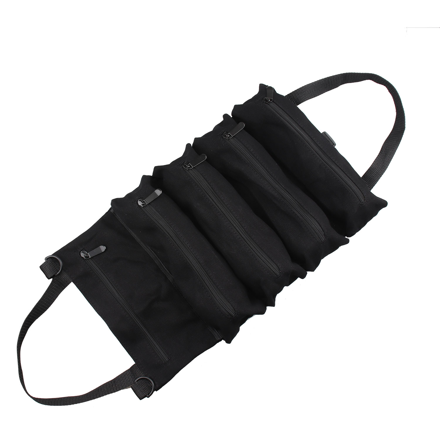 Kit de herramientas de lona multifuncional, resistente y duradero, bolsa de herramientas de reparación para automóvil, bolsa en rollo, bolsa de almacenamiento de herramientas de hardware portátil