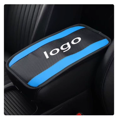 Seasons, Car Booster Cushion, Central | Armrest box pad - blue-logo-customization