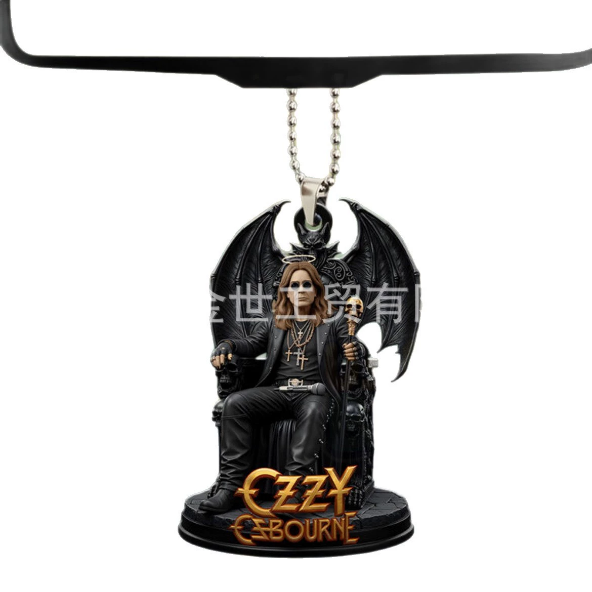 Граница-cross Ozzy Osbourne сидящая Бат-камин украшение подвеска Оззи Осборн