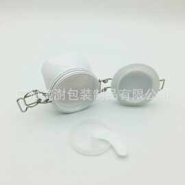现货80ml扇形面膜密封罐 泥膜卡扣密封罐 透明罐 食品级PET密封罐
