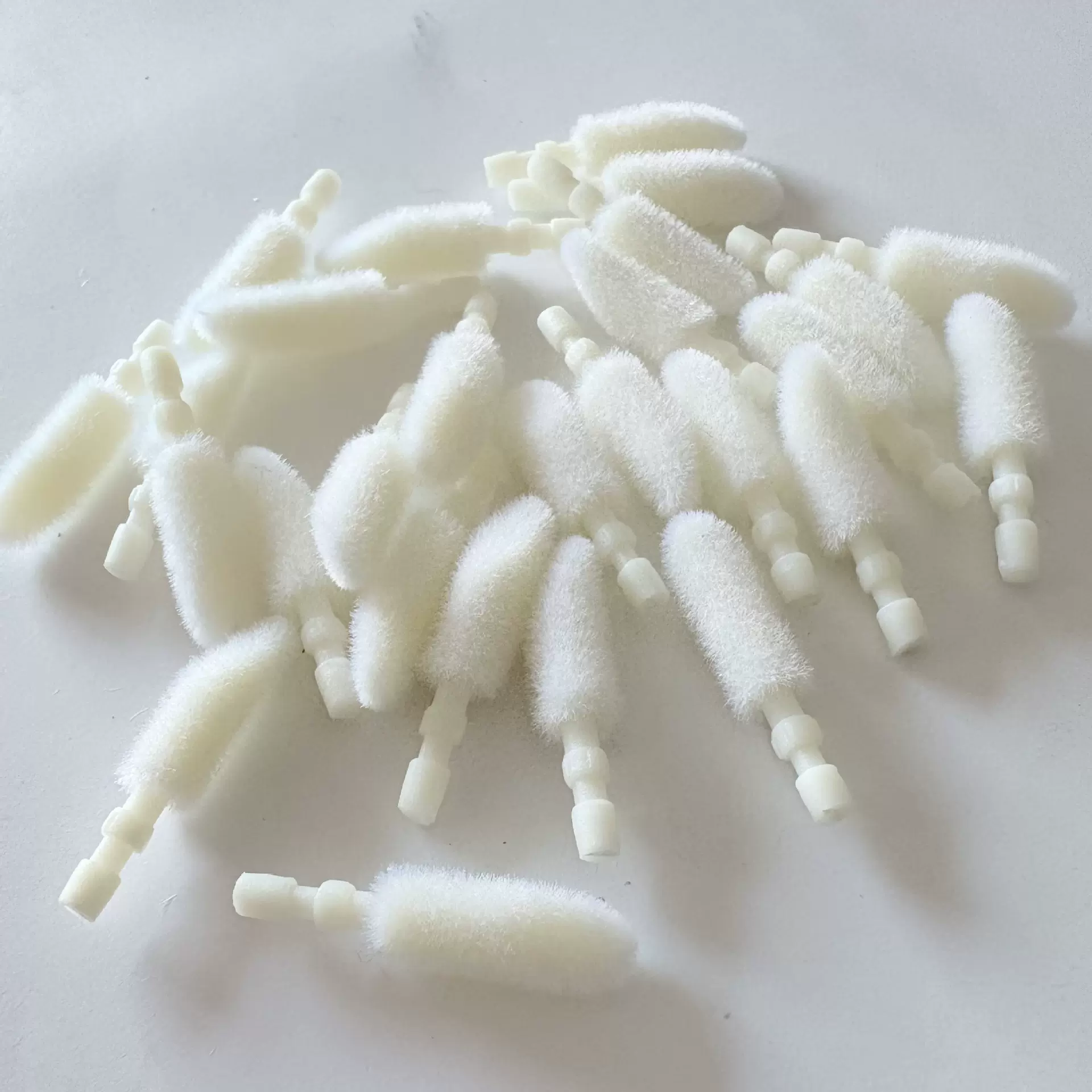 一次性唇刷头唇彩头植绒棉头口红唇膏唇釉唇彩替换头美容彩妆配件